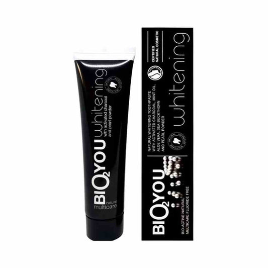 Czarna pasta wybielająca do zębów z węglem aktywowanym BIO2YOU 100 ml